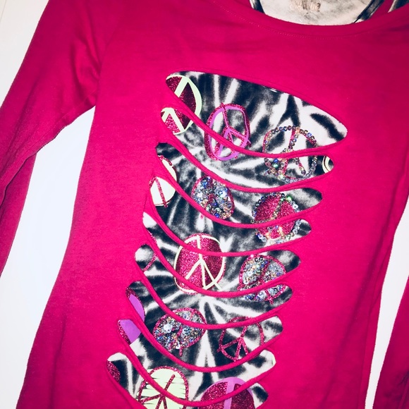 😎Cool Justice Girl’s Top Sz 12☮️💝 - Picture 3 of 4